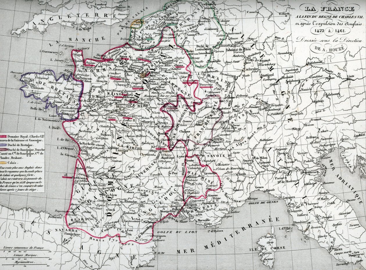 Carte de la France à l