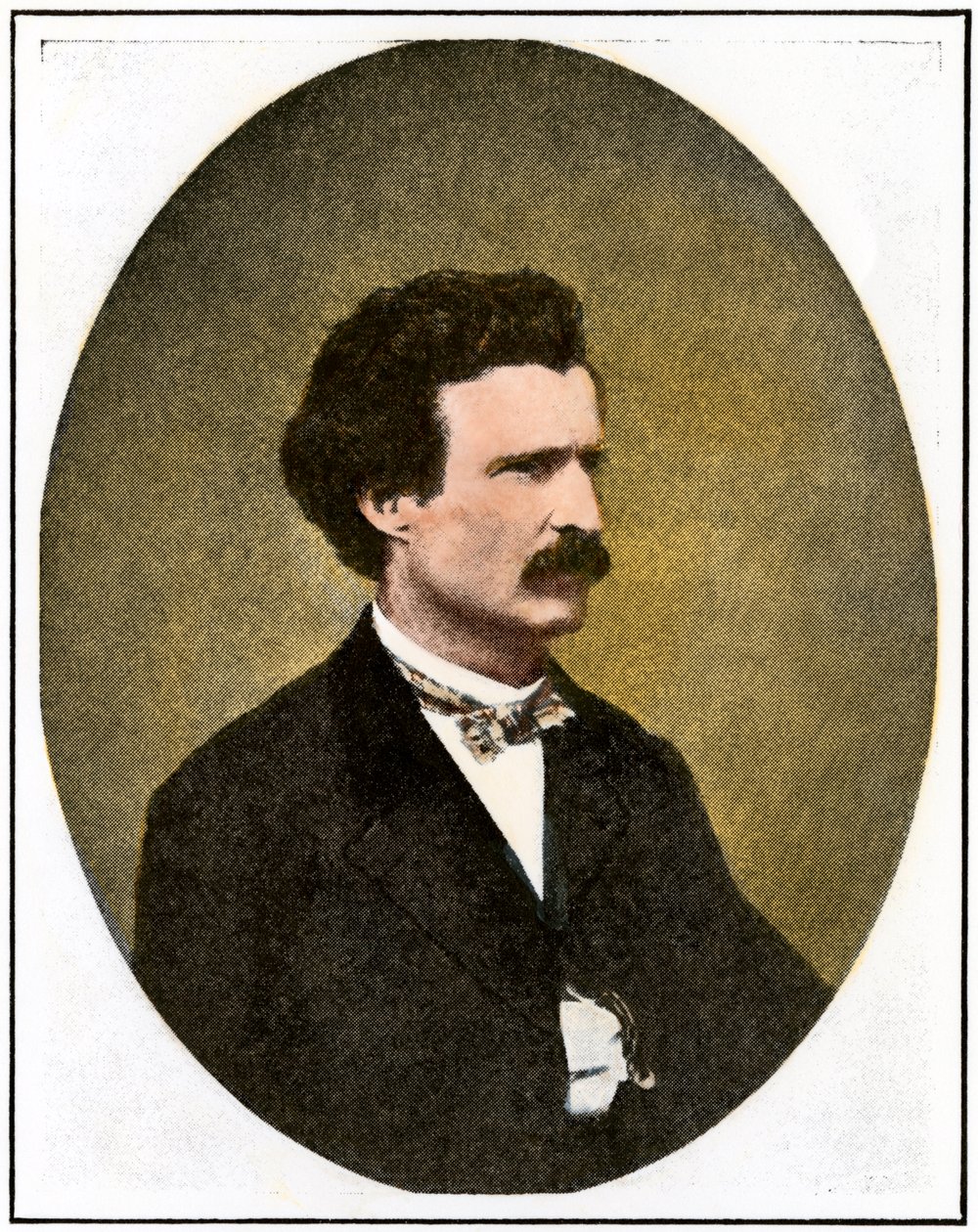 Mark Twain (1835-1910) en tant que reporter à Virginia City, Nevada : Territorial Enterprise - Unbekannter Künstler