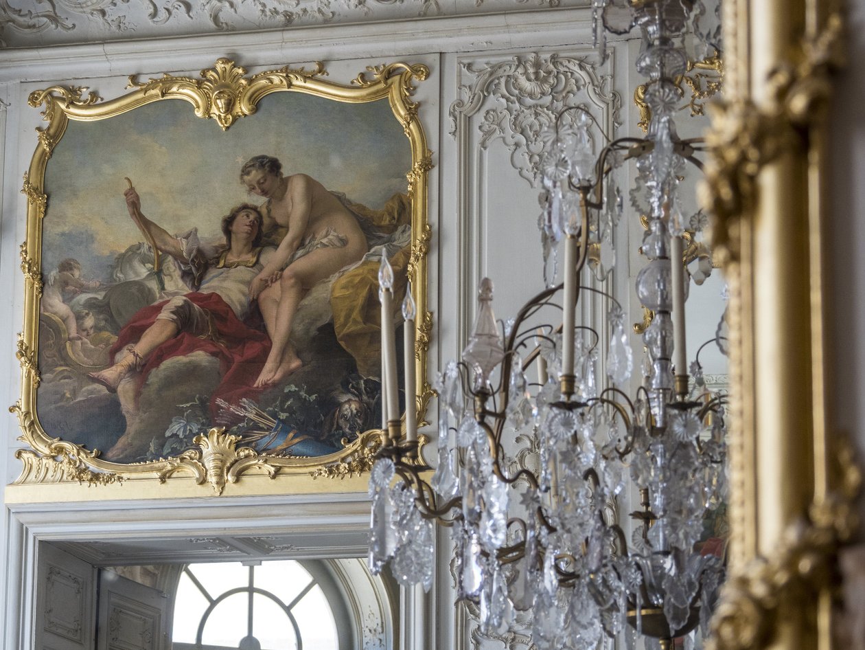 Mars et Vénus. Peinture de Carle Van Loo (1705-1765). Chambre du Prince, Hôtel de Soubise, Paris. - Unbekannt