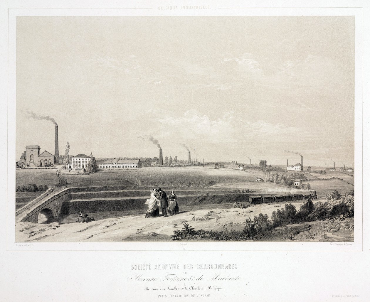 Exploitation minière, charbon Monceau Fontaine & du Martinet Coalmining Ltd, Belgique - Unbekannt