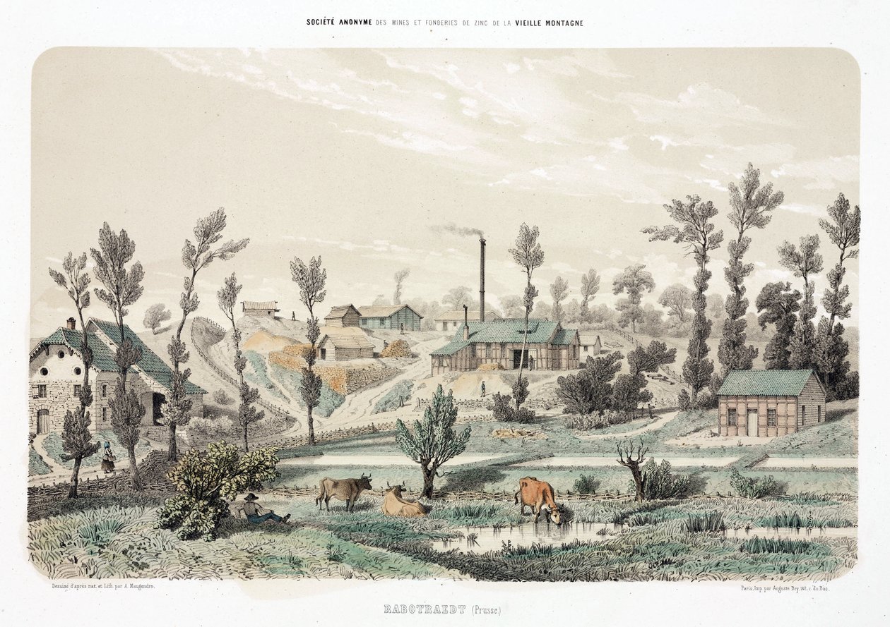 Exploitation minière, minerais métalliques (Mine de zinc, Rabotraedt, Prusse) - Unbekannt