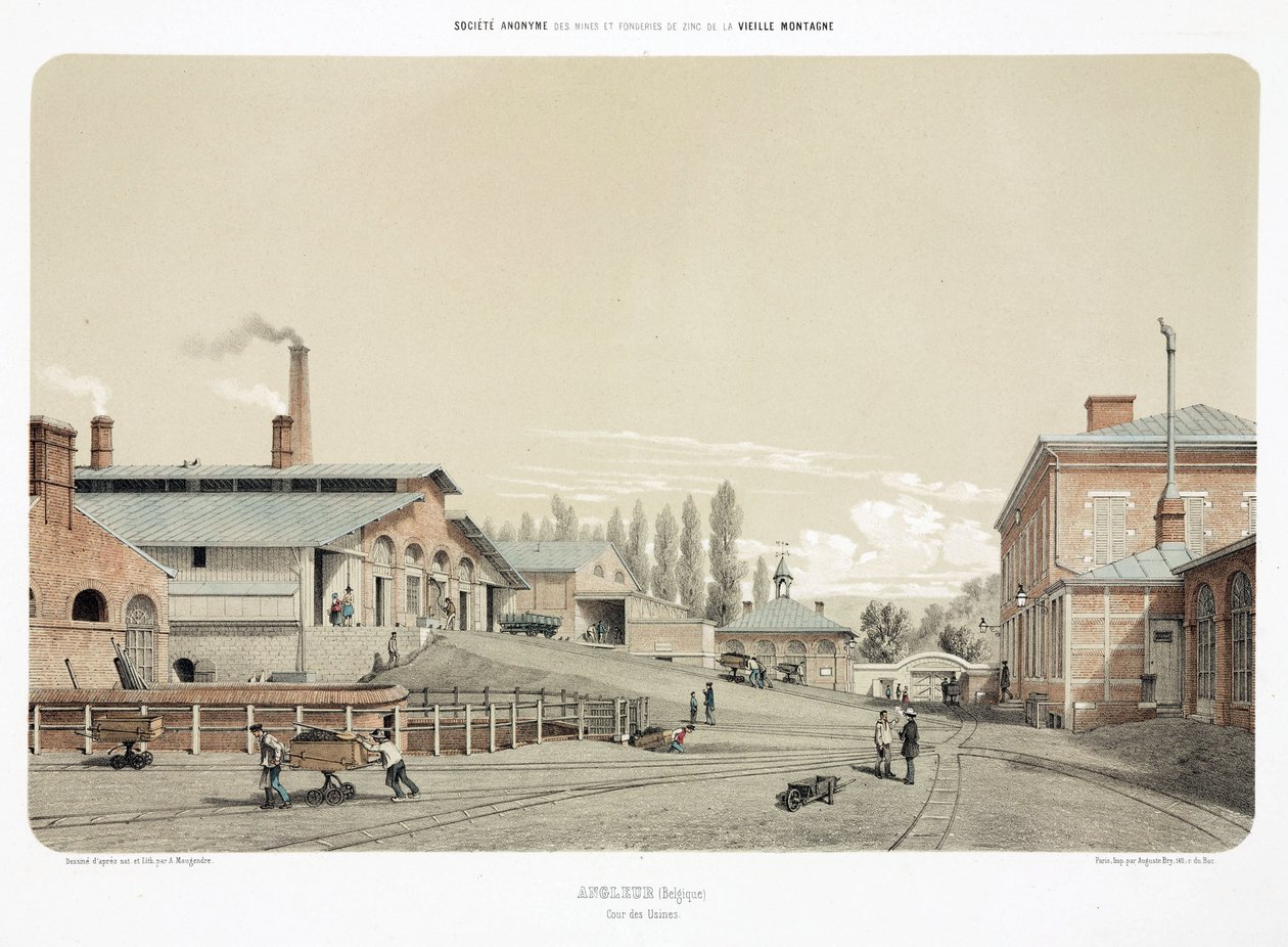 Exploitation minière, minerais métalliques (Usine de zinc à Angleur, Belgique) - Unbekannt