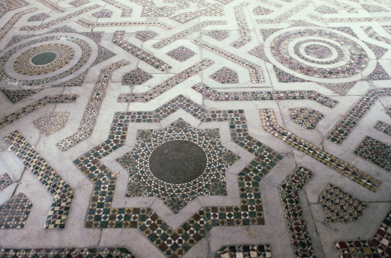 Sol en mosaïque dans la cathédrale de Monreale, Sicile - Unbekannt