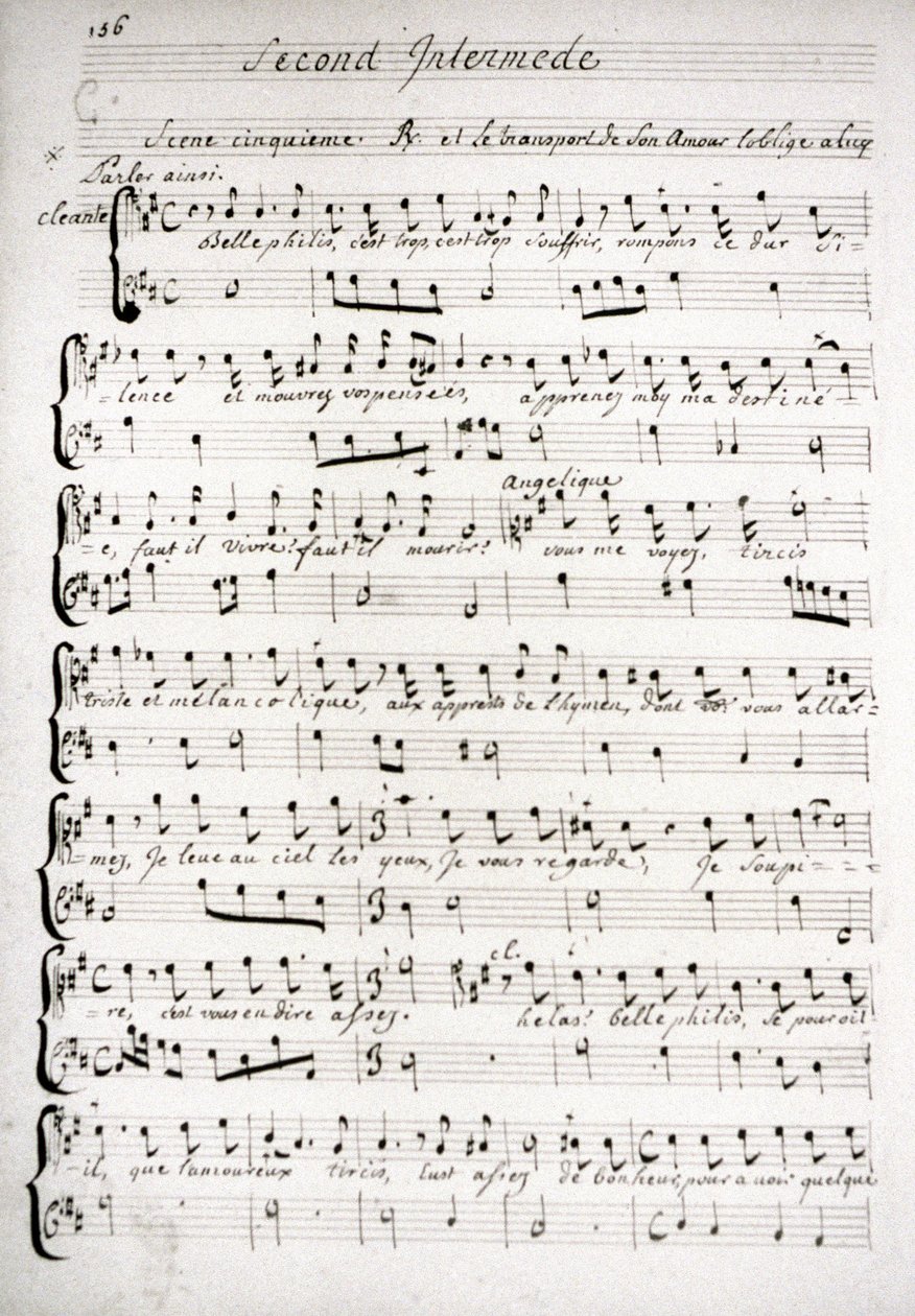 Partition musicale du Malade imaginaire - Unbekannter Künstler