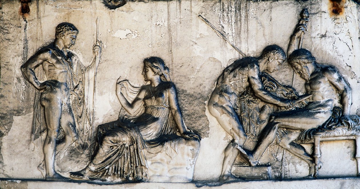 Mythe de Téléphe, Maison du Relief de Téléphe, Herculanum, Campanie, Italie, civilisation romaine - Benjamin Baud