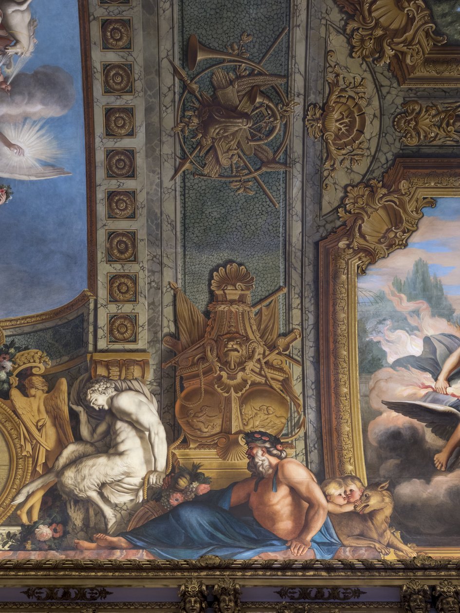Figures mythologiques. Décor peint par François Perrier (1594-1649) - Unbekannt