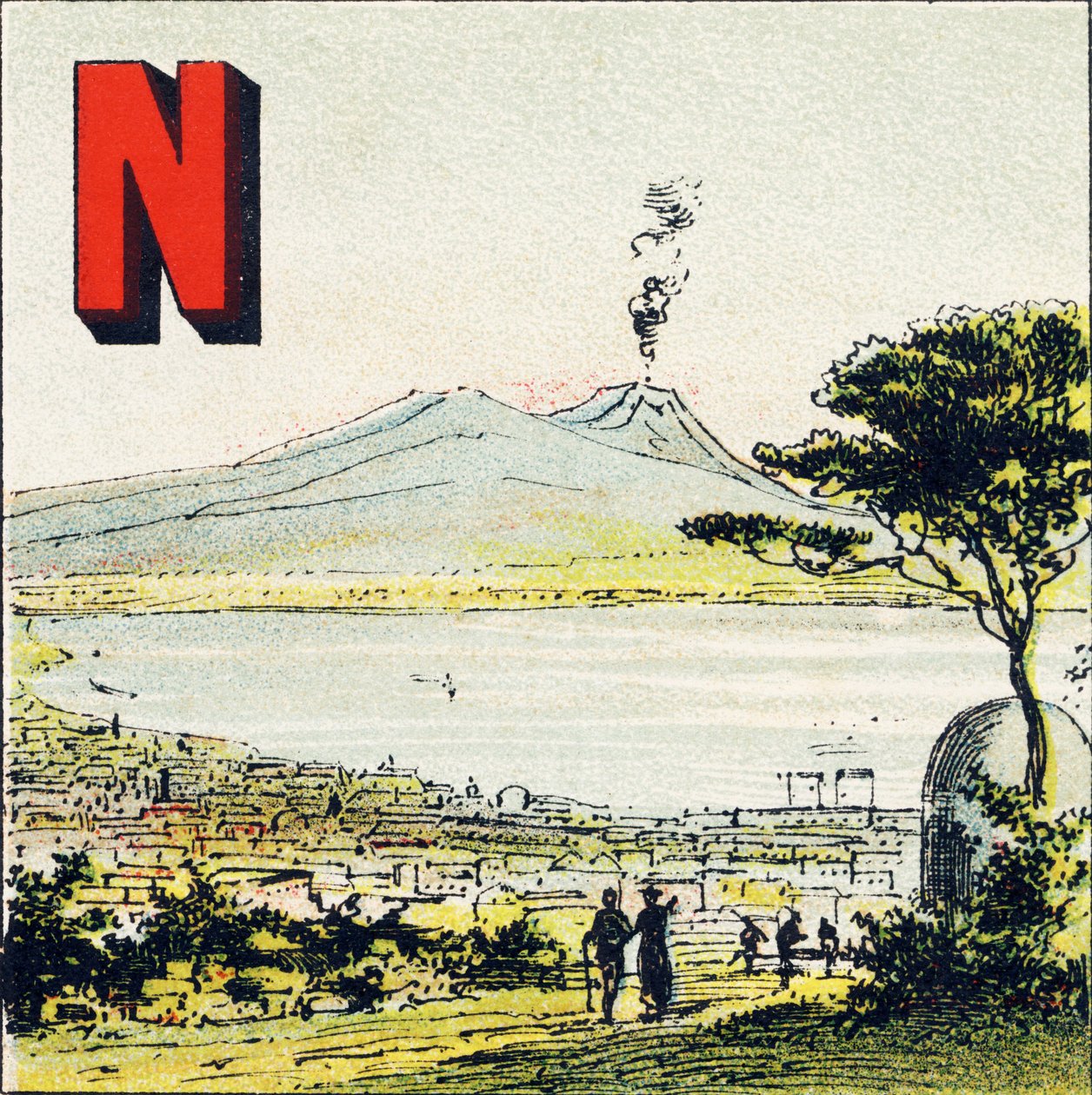 N : Naples. Ville magnifique, située dans le midi de l