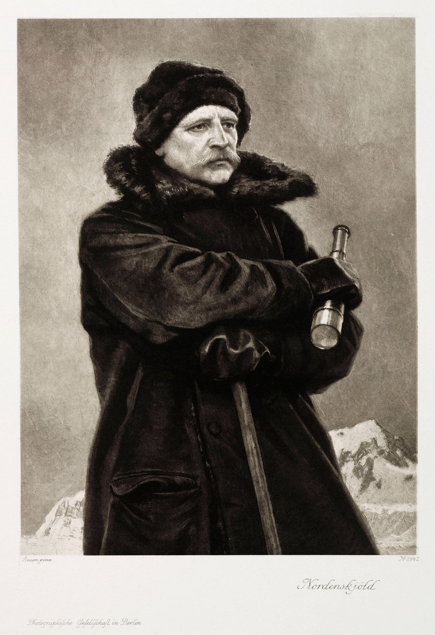 Nils Adolf Erik Nordenskjold, géologue et explorateur arctique suédois, vers 1880 - Unbekannt