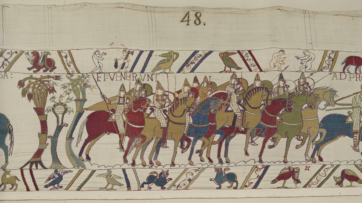 Soldats normands quittant Hastings pour combattre Harold (Tapisserie de Bayeux) - Unbekannt