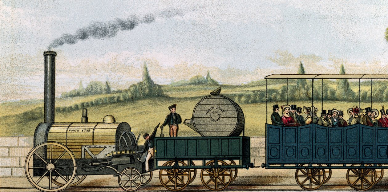 North Star tirant des wagons de seconde classe - Unbekannt