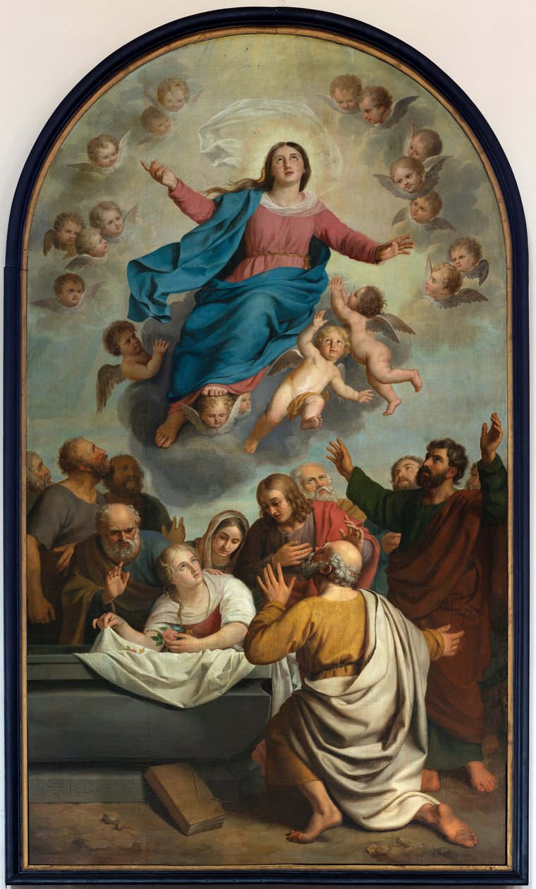 Église paroissiale (Heestert, Parochiekerk Onze-Lieve-Vrouw Hemelvaart). Intérieur. Peinture. - Unbekannter Künstler