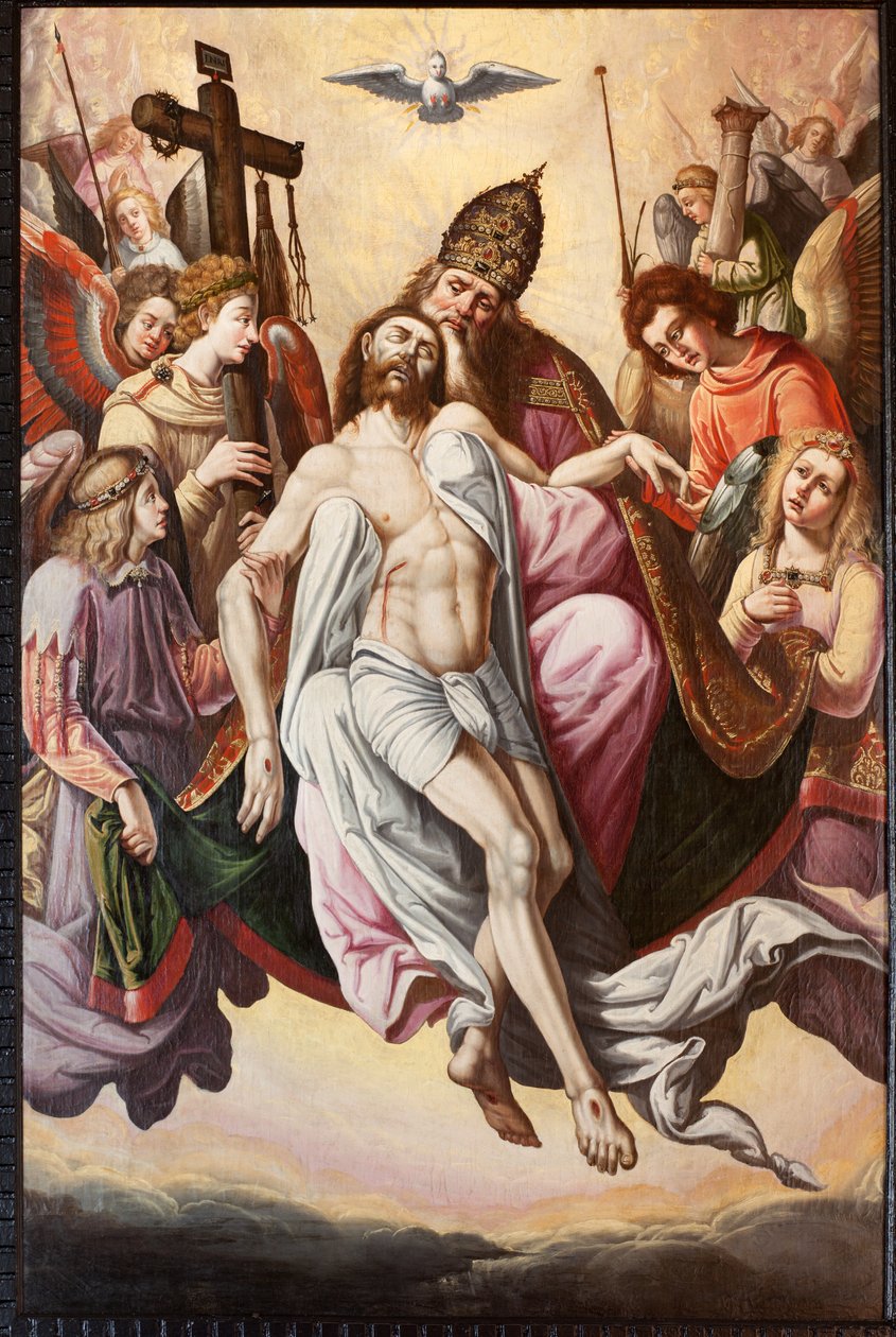 Église paroissiale (Parochiale kerk Sint-Dionysius van Lede). Intérieur. Le chœur. Une peinture. Assomption. - Unbekannter Künstler