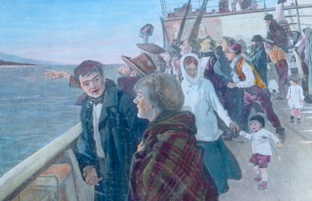 Passagers sur le pont d