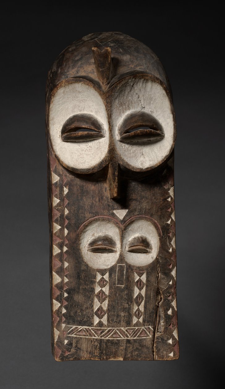Masque en planche, probablement début des années 1900 - Unbekannt