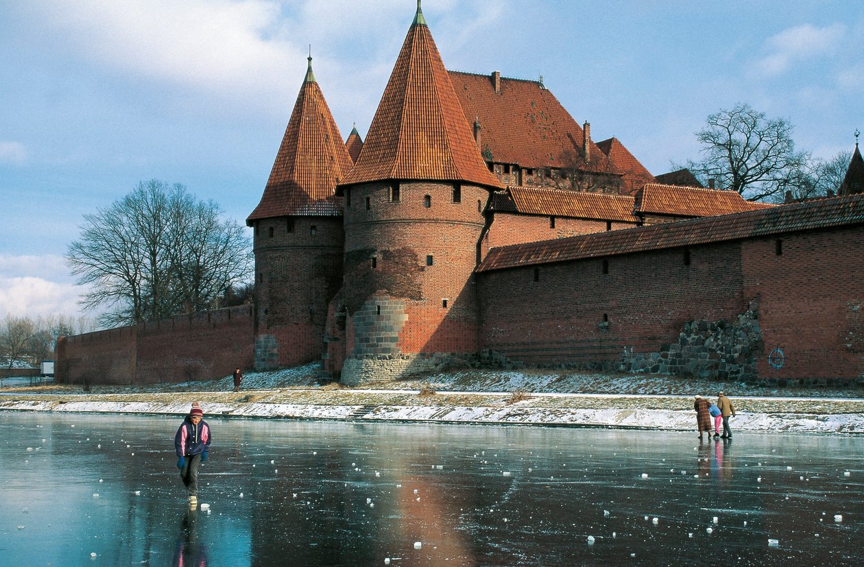 Pologne, Poméranie, Malbork, Château, forteresse gothique construite par l