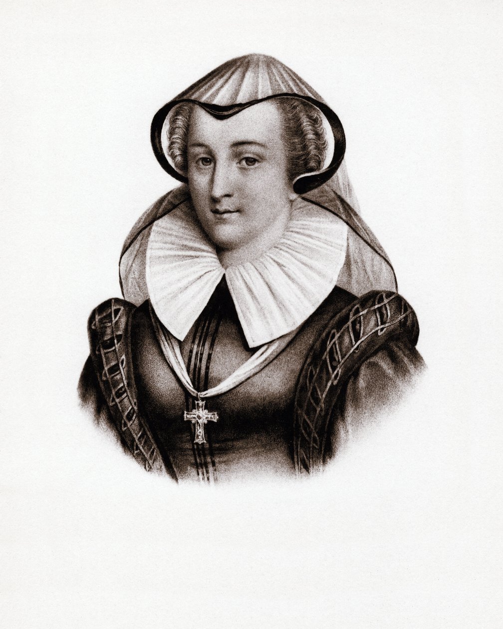 Portrait de la reine de France Marie Stuart (Marie Ière d