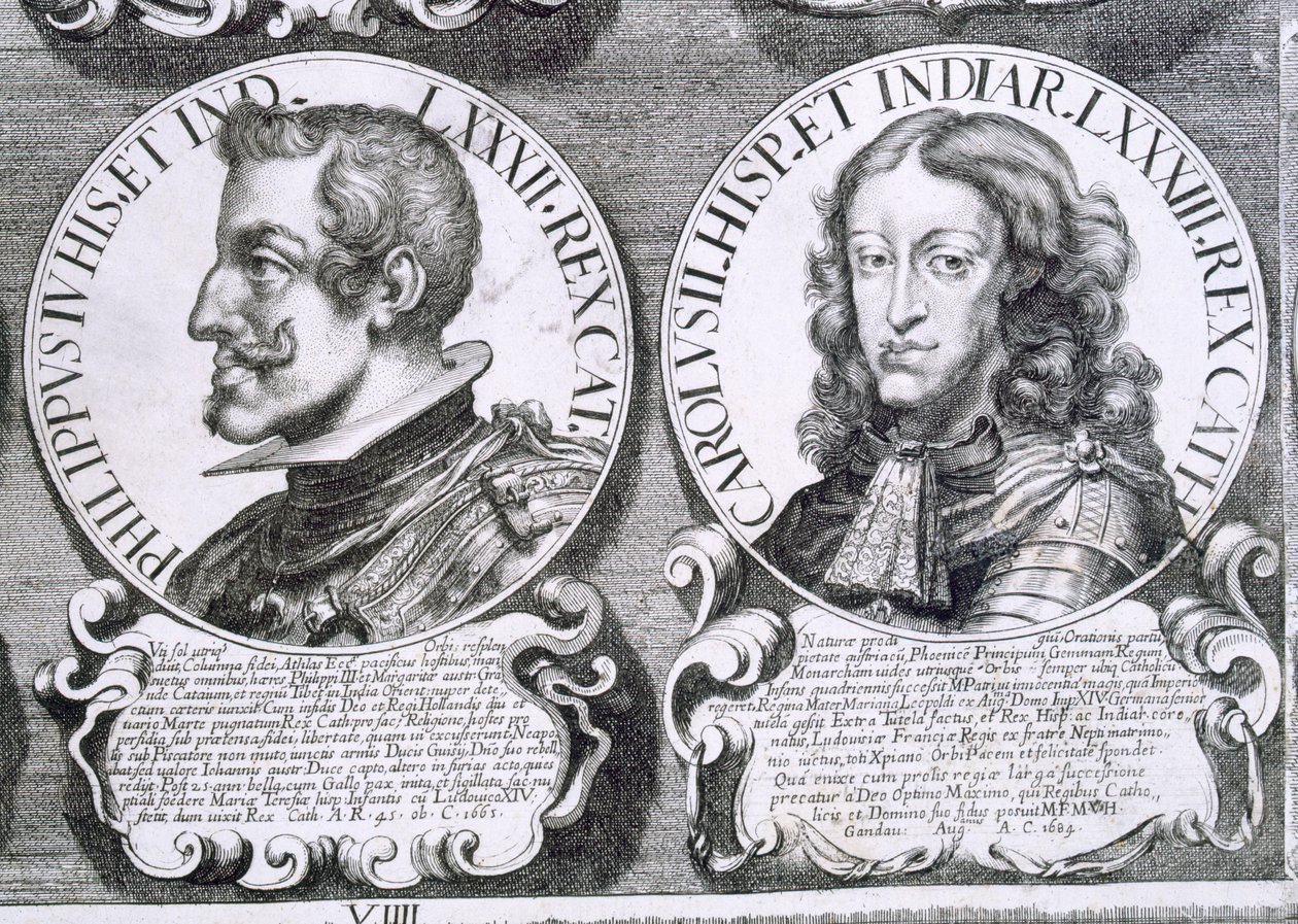 Portraits de Philippe IV et Charles II - Unbekannt