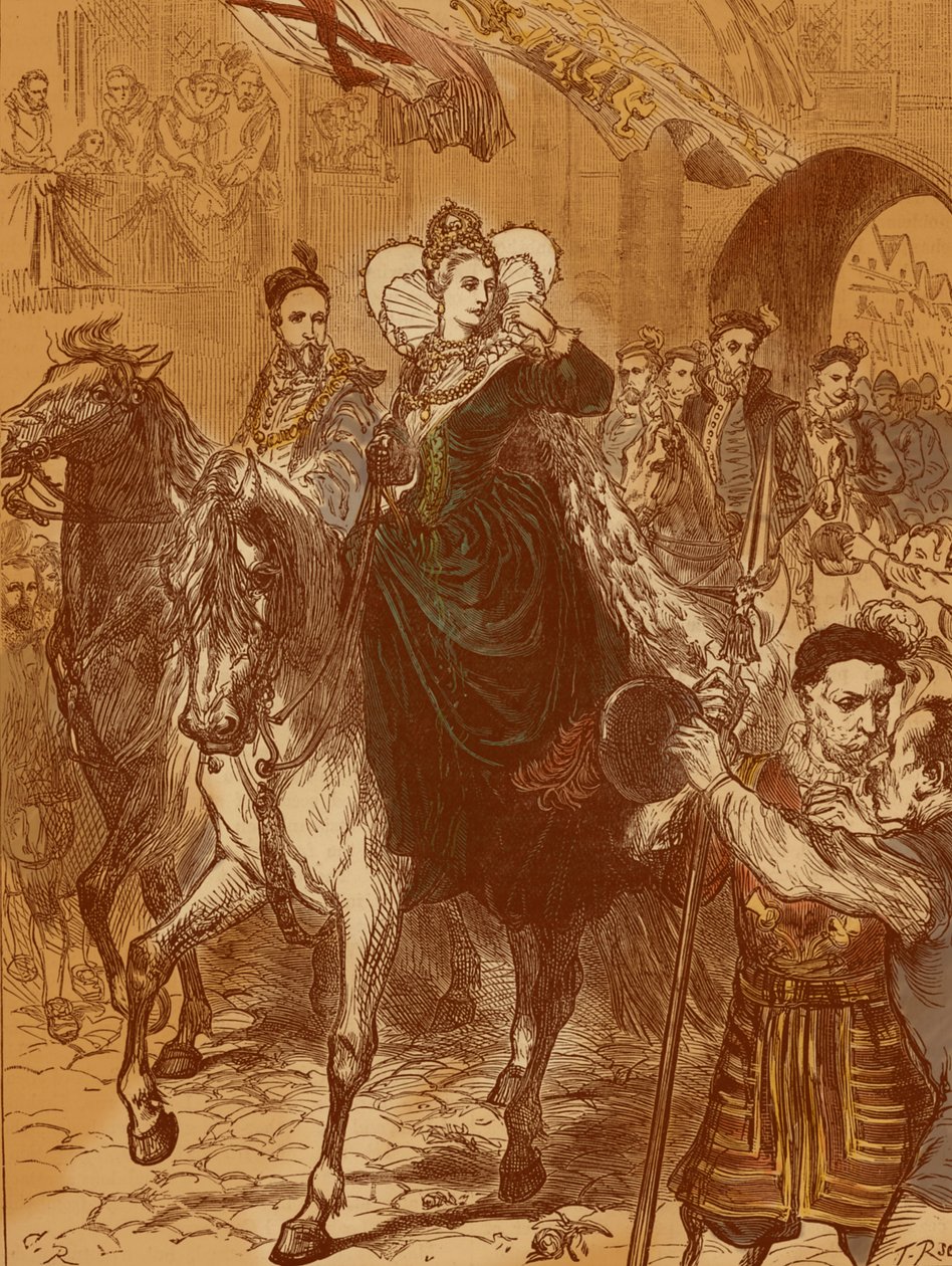 La Reine Elizabeth I entre à Londres, 23 Décembre 1558 - Unbekannter Künstler