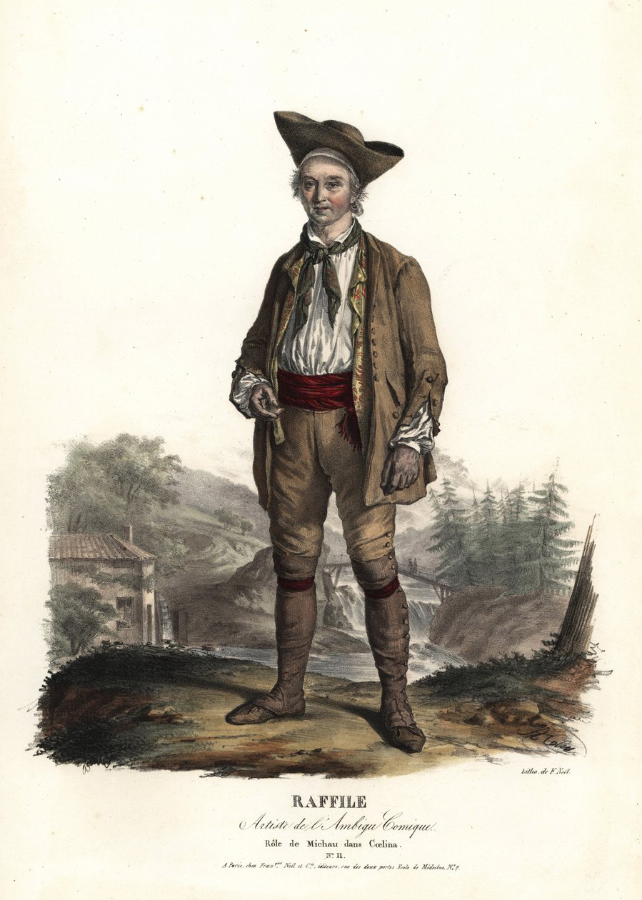Raffile en Michau dans Coelina de René Charles Guilbert de Pixérécourt, Ambigu Comique - Unbekannter Künstler