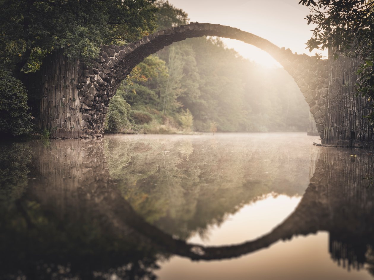 Rakotzbrücke - Étude 5, Saxe, Allemagne - Leopold Blonder