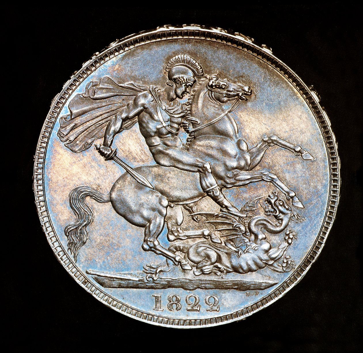 Rare pièce britannique, roi George IV, couronne d