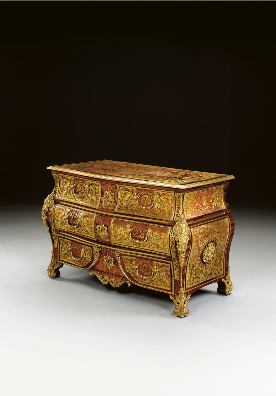 Commode en tombeau de la Régence Boulle, 18e - 19e siècle - Unbekannt