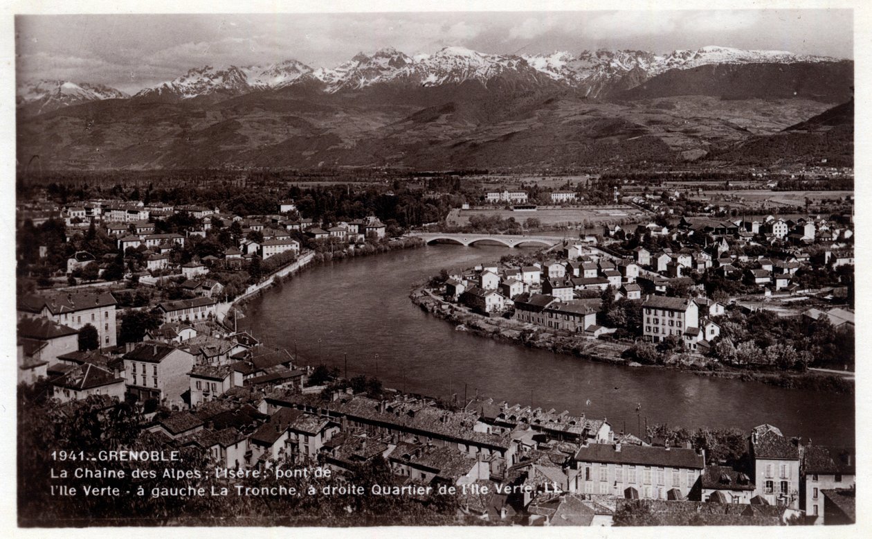 Rhône-Alpes, Isère, Grenoble : la chaîne des Alpes, l
