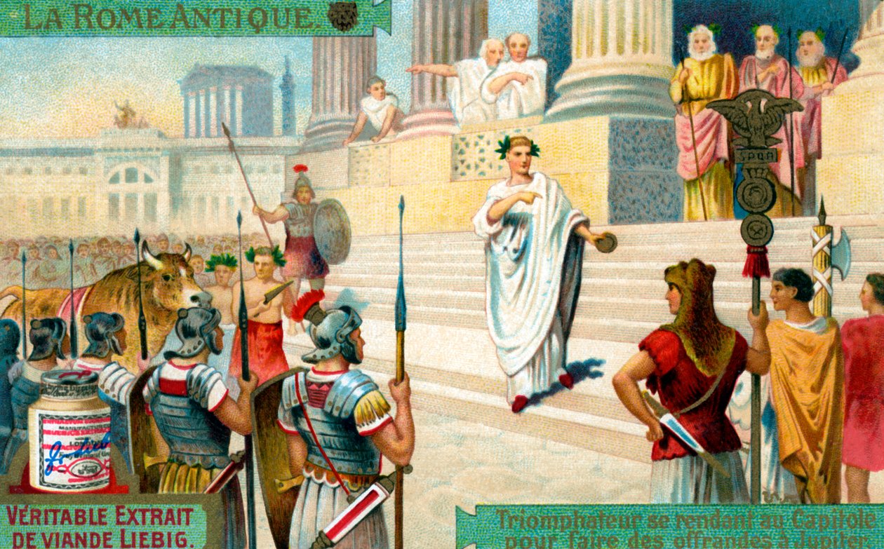 Triomphe romain - cérémonie civile/rite religieux - Unbekannter Künstler