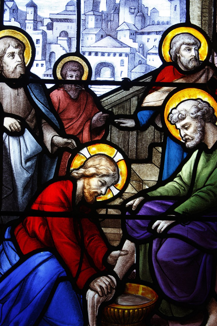 Église Saint-Aignan, Jésus lavant les pieds de ses disciples, Chartres, France - Unbekannt
