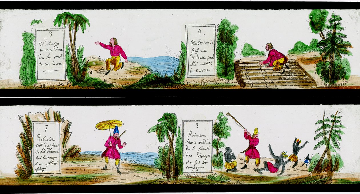 Scène des Aventures de Robinson Crusoé - Unbekannter Künstler