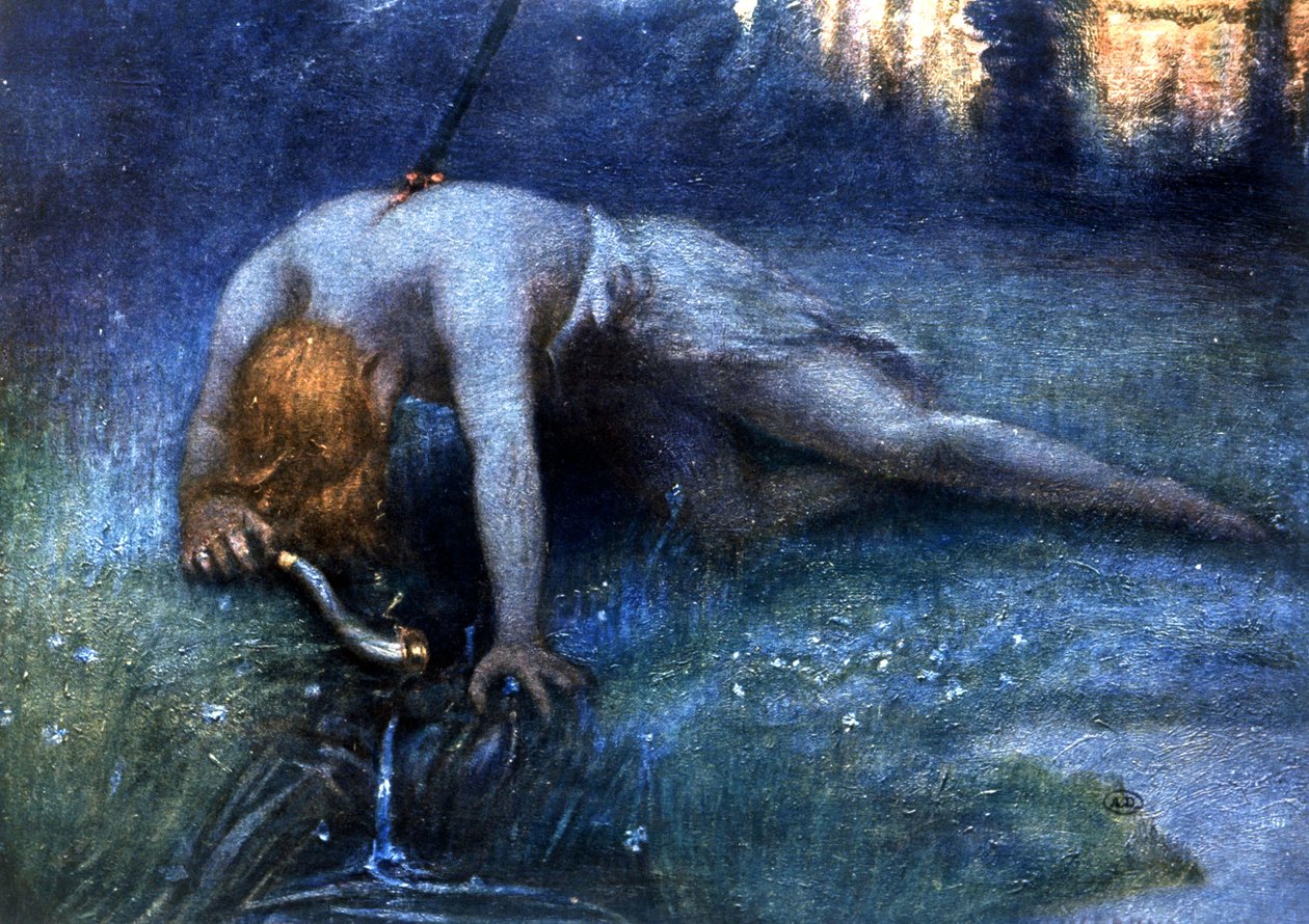 Mort de Siegfried (opéra de Wagner), début du 20e siècle (illustration) - Unbekannter Künstler
