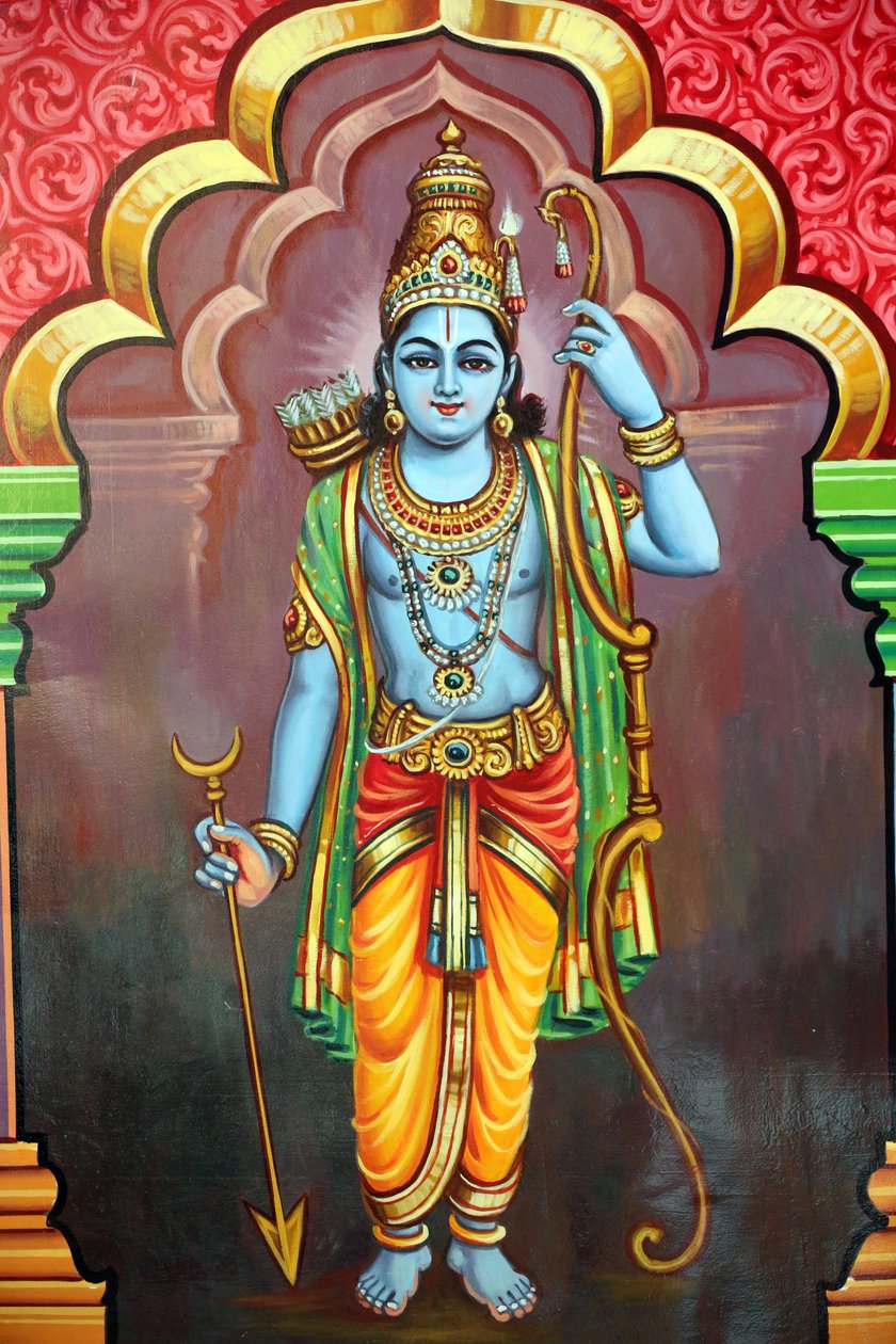 Temple hindou Sri Vadapathira Kaliamman. Avatar de Vishnu. Seigneur Rama, 7e incarnation. Singapour - Unbekannt