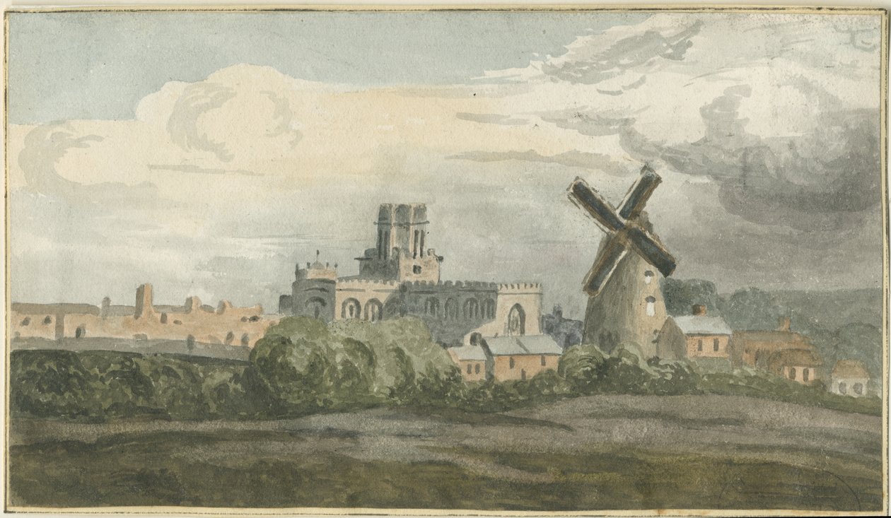 Stafford - Vue Nord-Ouest: aquarelle, nd [?19e siècle] - Unbekannt