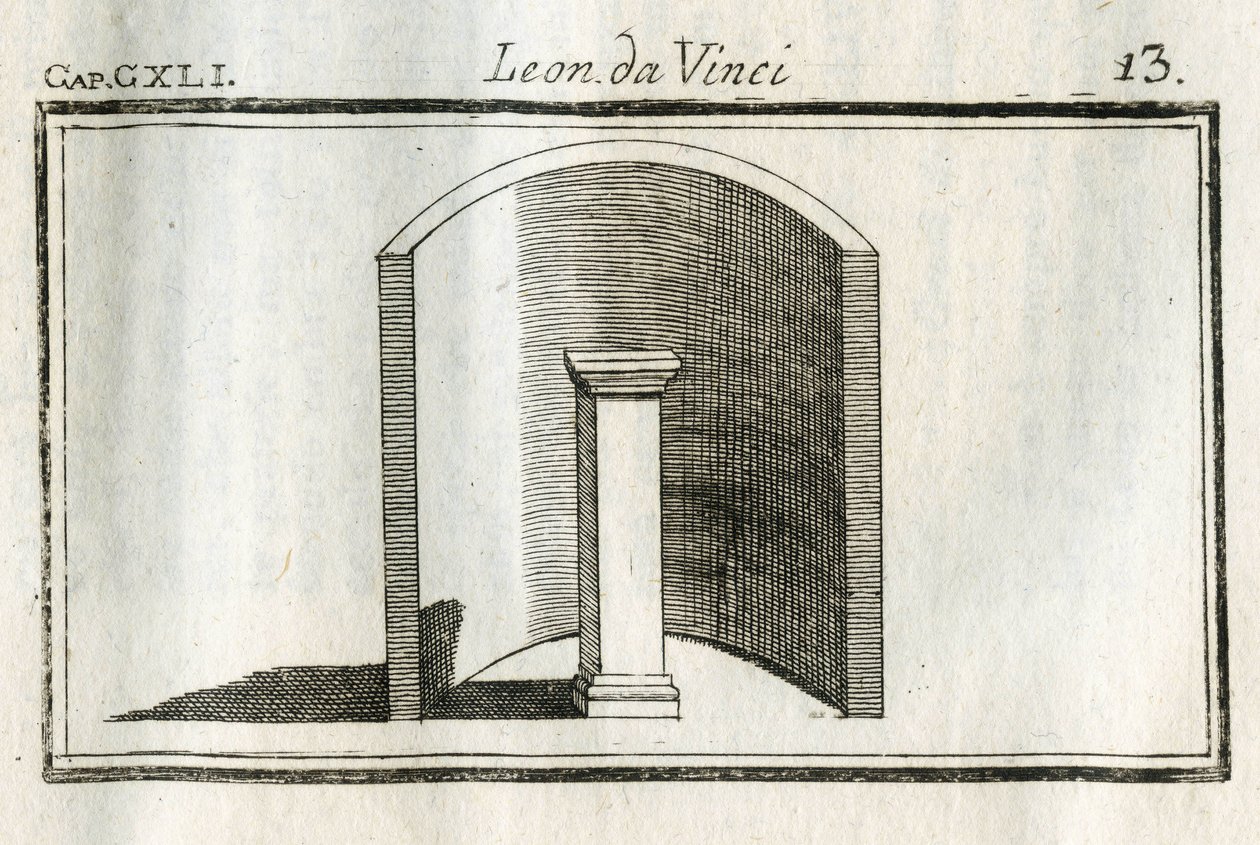 Études sur gli sfondi, ombre e luci. Gravure du Traité de la peinture de Léonard de Vinci - Unbekannt