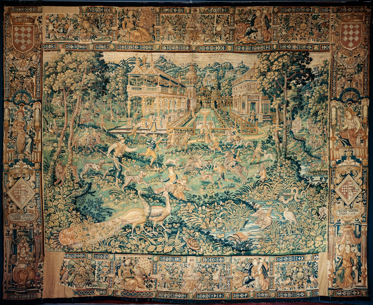 Tapisserie. Enghien. Chasse (La Chasse, de jacht). - 