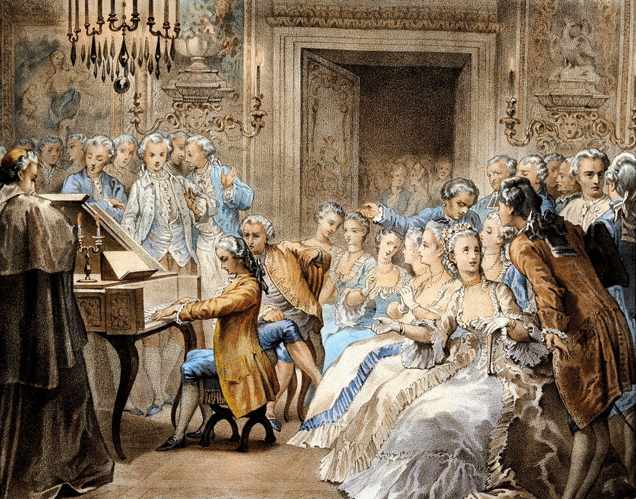 Le compositeur autrichien Wolfgang Amadeus Mozart (1756-1791) à l