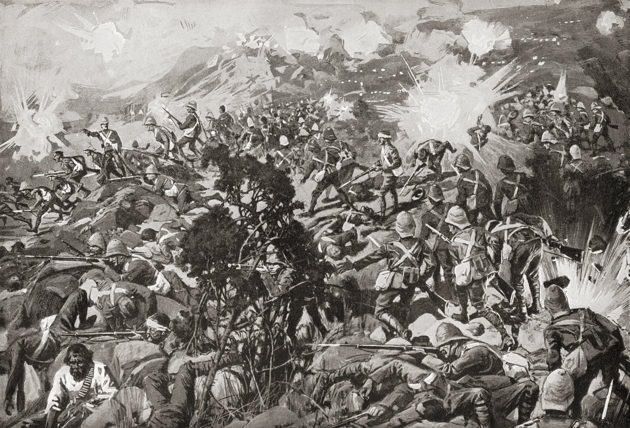 La bataille de Spion Kop, rivière Tugela, Natal, Afrique du Sud, 23-24 janvier 1900 pendant la seconde guerre des Boers - Unbekannt