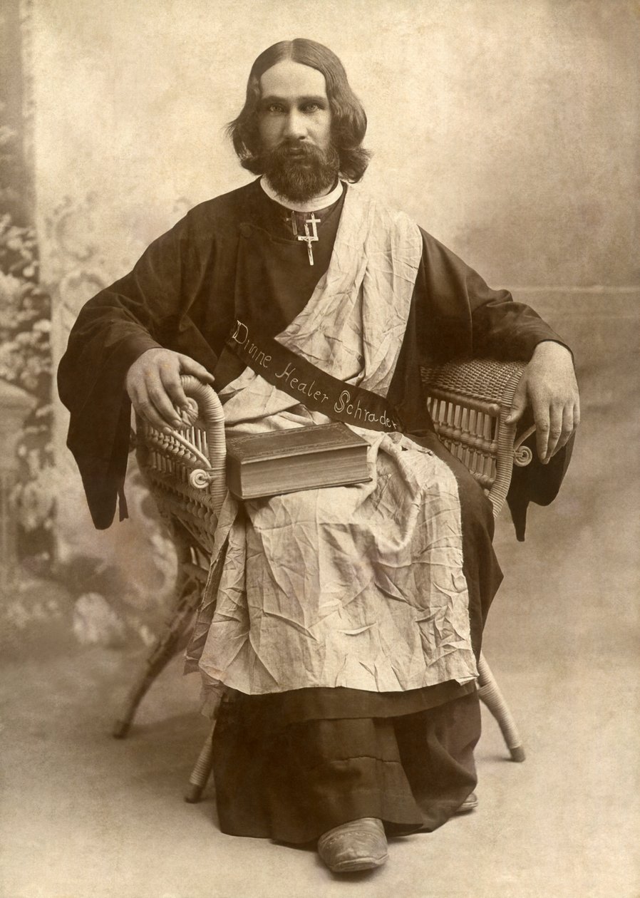 Le Guérisseur Divin Schrader, Temple, Texas, vers 1888 (photo n/b) - Unbekannt