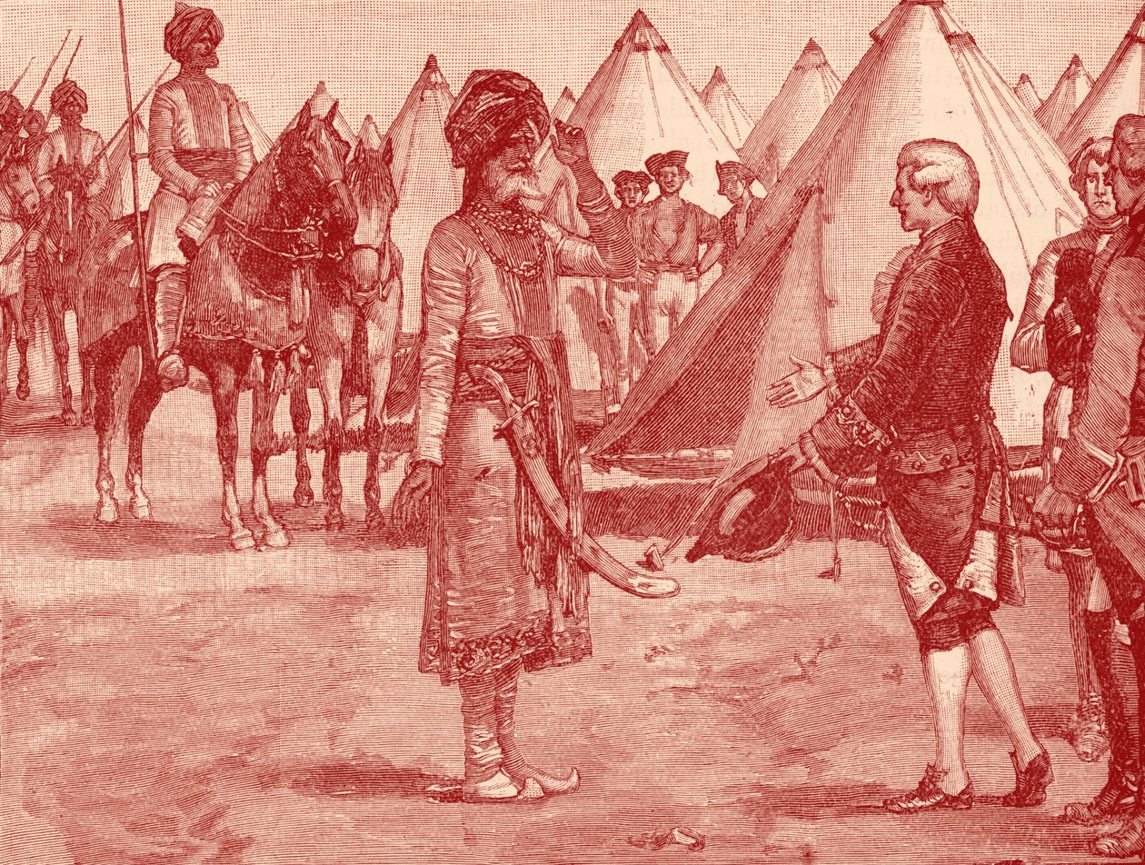 Le Grand Moghol entrant dans le camp anglais - Unbekannter Künstler