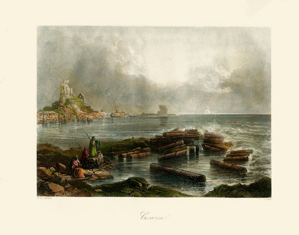 La Terre Sainte - Césarée - Unbekannter Künstler