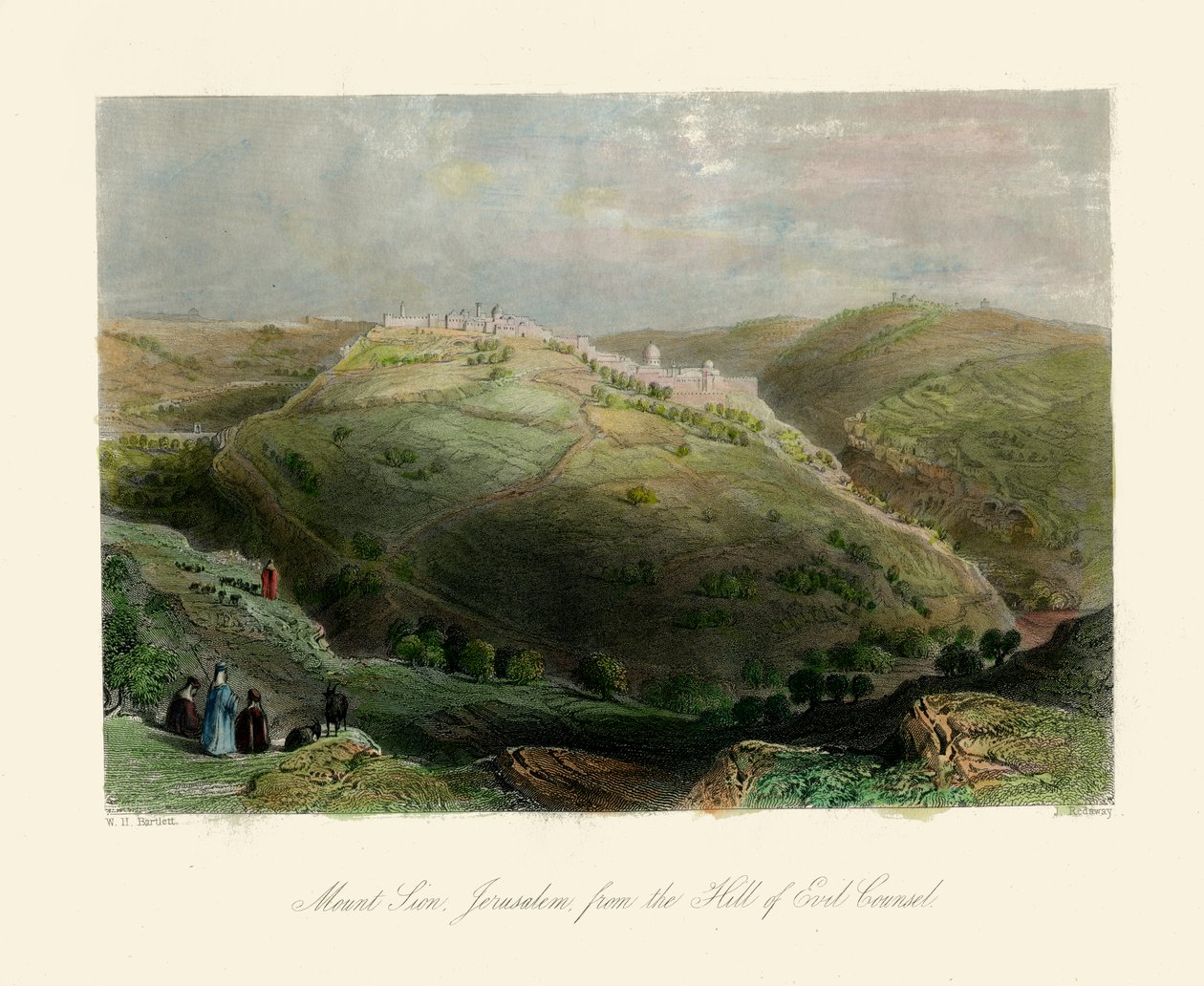 La Terre Sainte - Mont Sion - Bible - Unbekannter Künstler