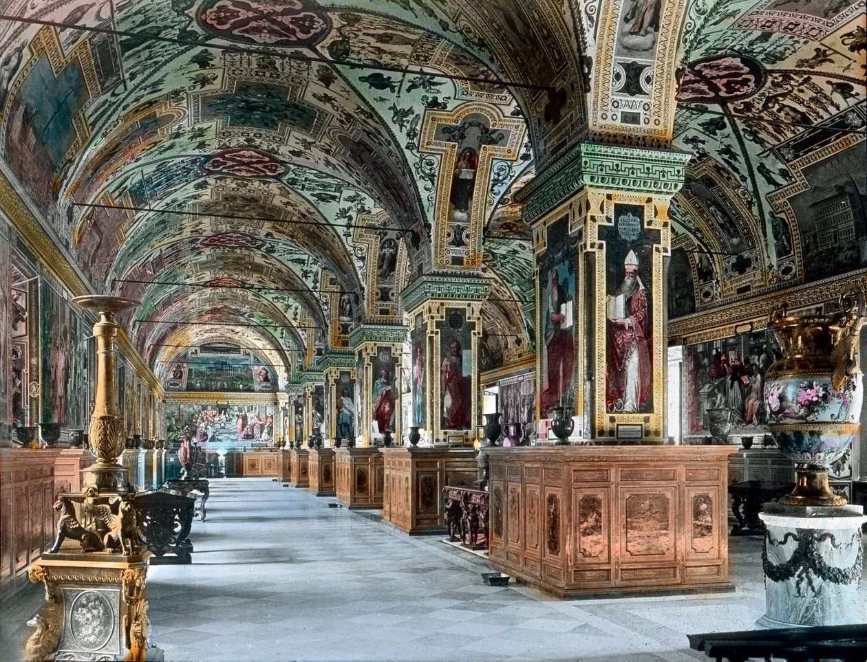 La bibliothèque du Vatican - Unbekannter Künstler