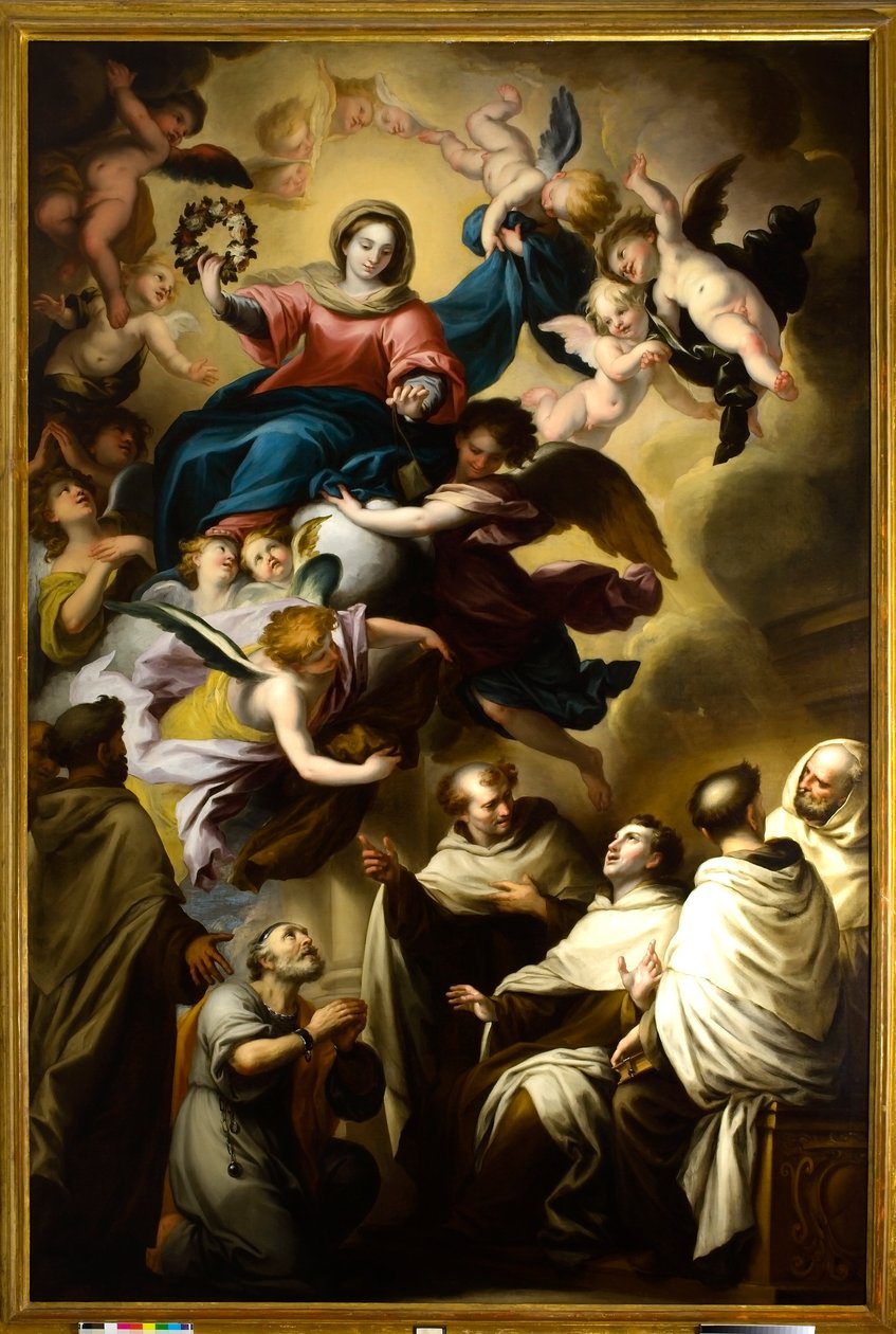 La Vierge apparaît aux saints carmélitains - Unbekannt