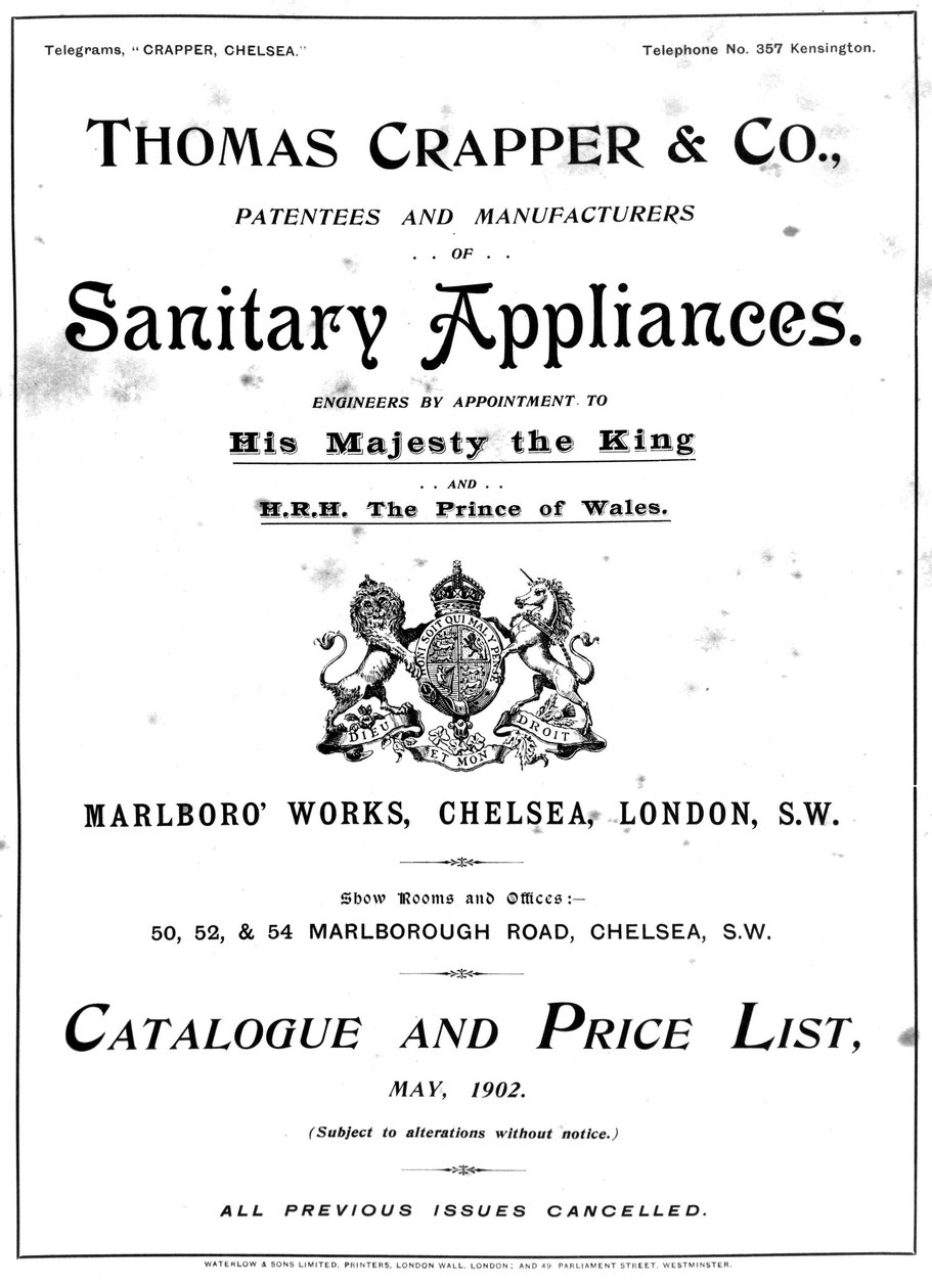 Le catalogue de Thomas Crapper and Company | Unbekannt