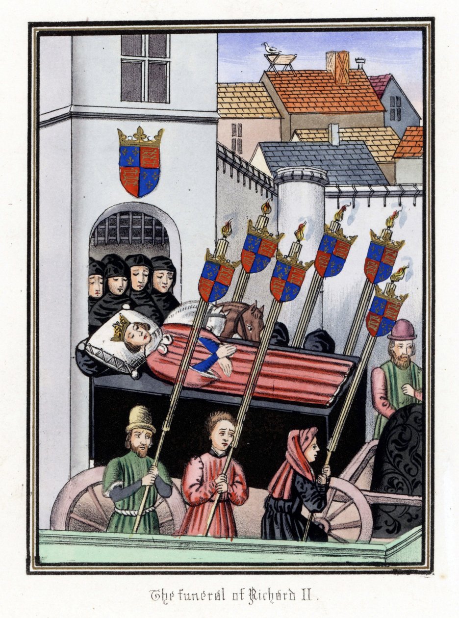 Le cortège funèbre du roi Richard II d