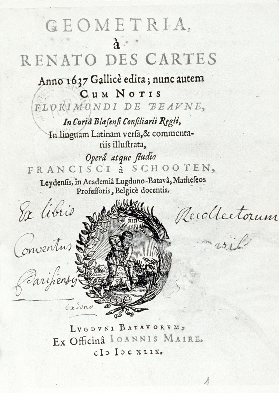La géométrie par René Descartes - Unbekannter Künstler