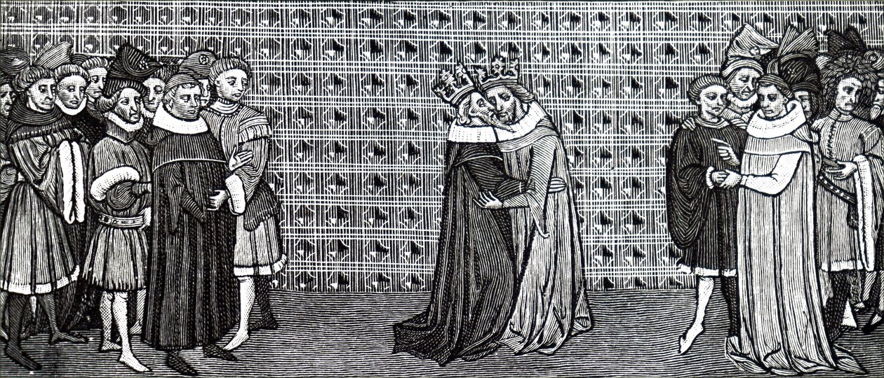 La rencontre du roi Édouard III et du roi Philippe V de France - Unbekannt