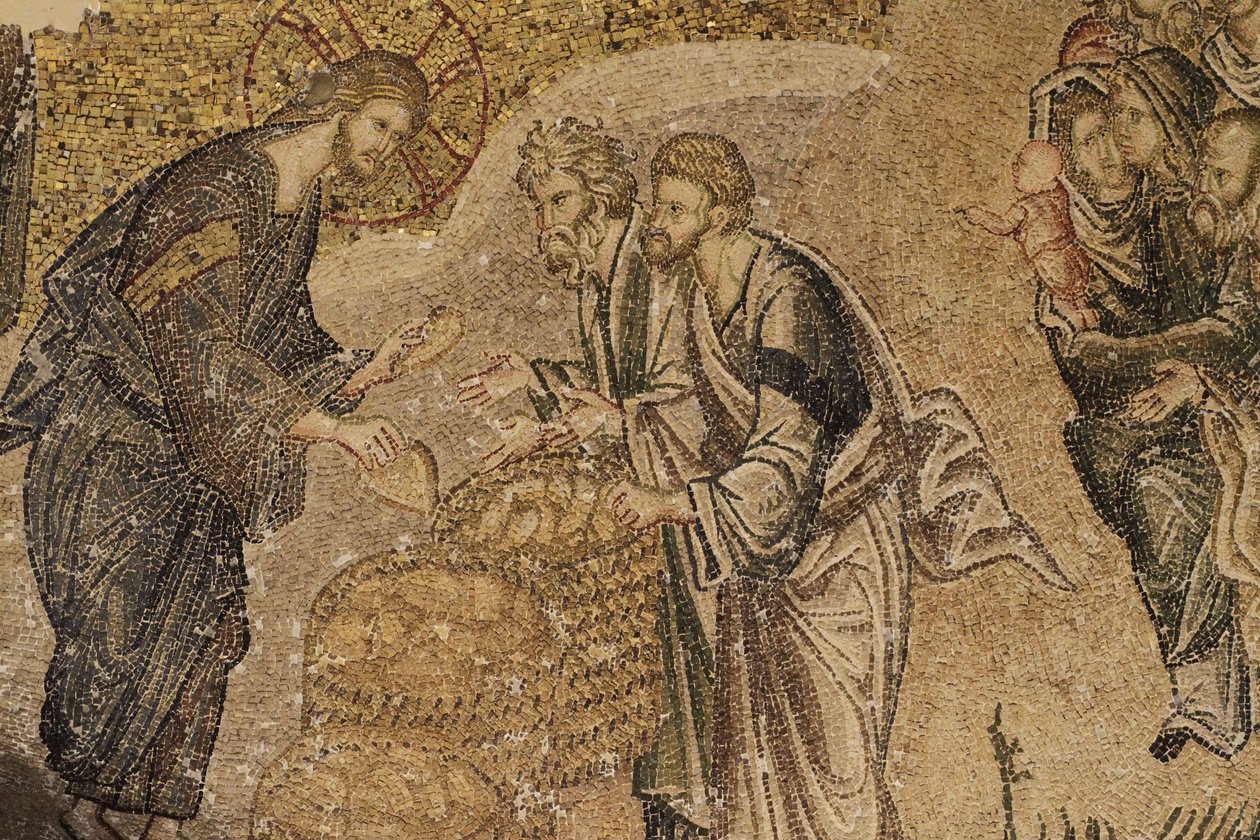 La multiplication des pains, Mosaïque, Musée de l