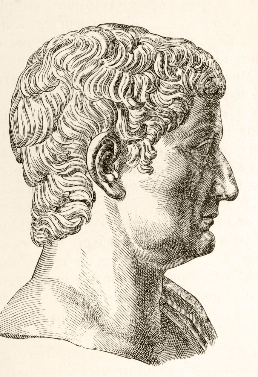 Tibère César Auguste (42 av. J.-C. - 37 apr. J.-C.), deuxième empereur romain, né Tibère Claude Néron, de 