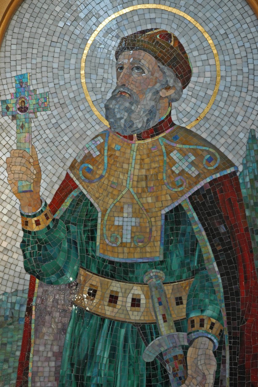 Ukraine, Kiev, Cathédrale Orthodoxe Saint Illya & Couvent (Byzantin), mosaïque de Saint Vladimir - Unbekannter Künstler